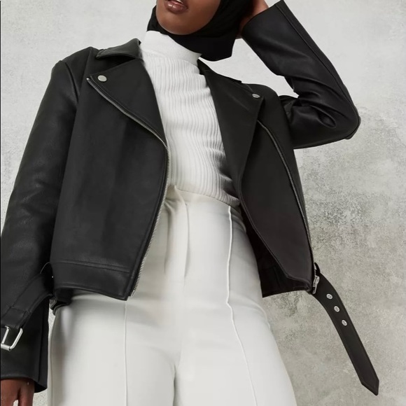 Missguided Jackets & Blazers - Missguided Faux Leather Jacket